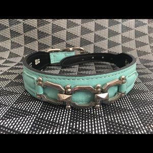 New Hartman & Rose Leather Dog Collar 10-12”